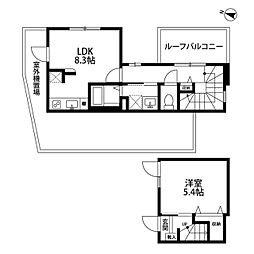 MOMO17 1LDKの間取図画像