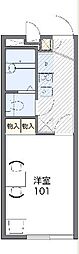 レオパレス明日香 1Kの間取図画像