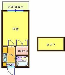 間取図画像 1K