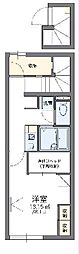 レオパレスエレガンテ大和 1Kの間取図画像