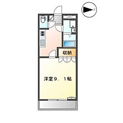 間取図画像 1K