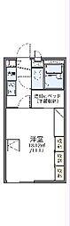 レオパレスシーグリーン 1Kの間取図画像