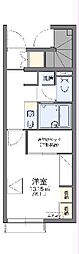 レオパレスシーストーリー 1Kの間取図画像