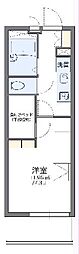 レオパレス翔 1Kの間取図画像