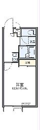レオパレスルーチェ 1Kの間取図画像