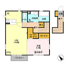 間取図画像 1LDK