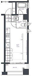 BPRレジデンス人形町 ワンルームの間取図画像