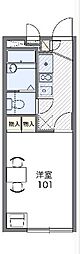 レオパレスアザレアヒルズ 1Kの間取図画像