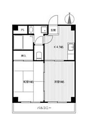 カーサ・マツダ 1LDKの間取図画像