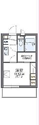 レオパレスグリーンプラネット 1Kの間取図画像