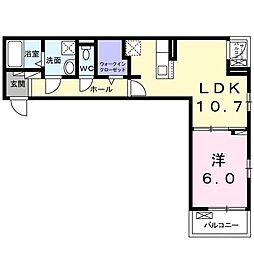 間取図画像 1LDK
