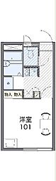 レオパレス華 1Kの間取図画像