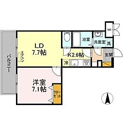 間取図画像 1LDK