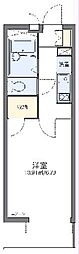 レオパレスMakearrow3 1Kの間取図画像