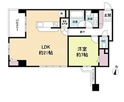 間取図画像 1LDK