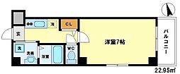 Osaka Metro谷町線 天神橋筋六丁目駅 徒歩7分の賃貸マンション 4階1Kの間取り