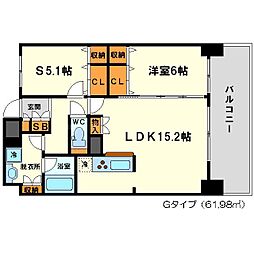 JR東海道・山陽本線 新大阪駅 徒歩3分の賃貸マンション 10階2LDKの間取り