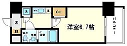 JR東海道・山陽本線 東淀川駅 徒歩1分の賃貸マンション 2階1Kの間取り