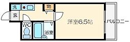 ピュアフォレスト 1Kの間取図画像