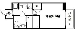 Osaka Metro中央線 九条駅 徒歩7分の賃貸マンション 5階1Kの間取り