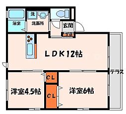 ソレアード上島II 2階