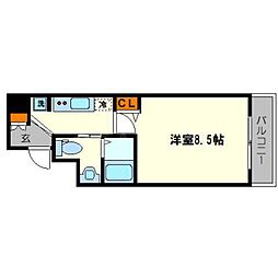 Osaka Metro長堀鶴見緑地線 蒲生四丁目駅 徒歩5分の賃貸マンション 4階1Kの間取り