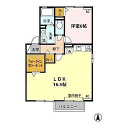 間取図画像 1LDK