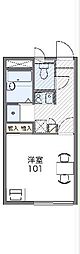 レオパレスステラ2 1Kの間取図画像