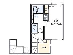 レオネクストプランタン 1Kの間取図画像