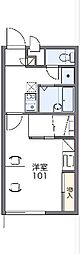 レオパレス鈴木第2 1階1Kの間取り