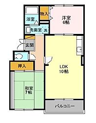 間取図画像 2LDK