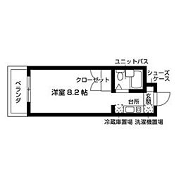 ジョアメゾン大針 ワンルームの間取図画像