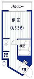 エミグラント妙蓮寺 ワンルームの間取図画像