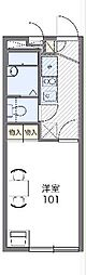 レオパレス小荷田2 1Kの間取図画像