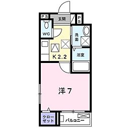 間取図画像 1K