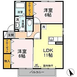 間取図画像 2LDK