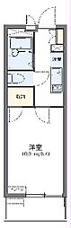 レオパレスディン 1Kの間取図画像