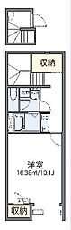 LEONEXT和 1Kの間取図画像