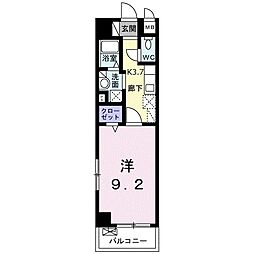 プロムナード牧志 1Kの間取図画像