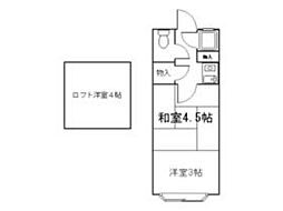西武新宿線 武蔵関駅 徒歩5分の賃貸アパート 2階1Kの間取り