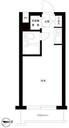トップ武蔵新田1 ワンルームの間取図画像