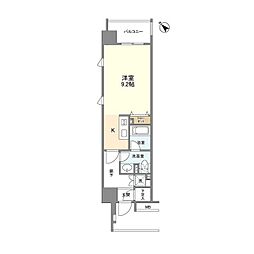 クリオ五反田 ワンルームの間取図画像