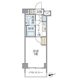 REALSUITE三軒茶屋 1Kの間取図画像