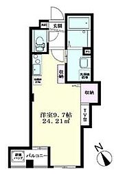 ＪＯＹＦＵＬ　ＨＡＴＡＮＯＤＡＩ 3階1Kの間取り