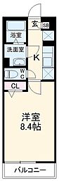 リブリ・レイクサイドビレッジ 1Kの間取図画像