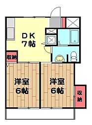 間取図画像 2DK