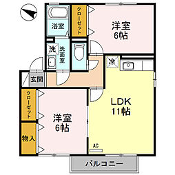 間取図画像 2LDK