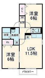 間取図画像 2LDK