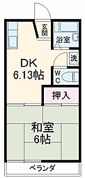 間取図画像 1K