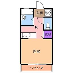 間取図画像 1K
